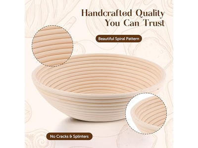 Banneton Kit Pack Mini Oval 250G 750G Best Liner Round Lined Willow Rattan