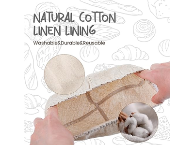 Triangle Banneton Bread Kit Sourdough Rectangle Cane Multi Size